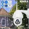 WIFI Camera Outdoor PTZ IP Camera H 265 1080p Speed Dome CCTV Security Cameras IP WIFI Exterior 2MP IR Home Surveilance1221D
