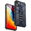 PC TPU Rugged Shockproof Tylne Cover Case Kick-Staget Series Anti-Fall Series Wojskowy Ochrona Zbroi dla iPhone'a 14 Plus 13 12 11 Pro Max XS XR