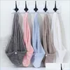 Towel New Towel Women Adt Bathroom Absorbent Quickdrying Bath Thicker Shower Long Curly Hair Cap Microfiber Wisp Dry Head Drop Deliv Dhxph