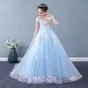 Elegant Flower Girls Dresses For Weddings Jewel Neck Long Train Lace Appliques Party Birthday Children Communion Girl Pageant Gowns 403