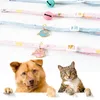 Hondenkragen schattige kat kraag met bel verstelbare veiligheid uitsluiting kitten ketting bloemenpatroon puppy chihuahua hanger