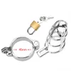 Beauty Items Penis Cock Ring Sleeve Lock sexy Speelgoed voor Mannen 40/45/50mm Producten Mannelijke kuisheidskooi Metalen Kooi Afsluitbare Riem