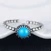 Rings de cluster Fashion vintage 925 Sterling Silver