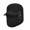 Bérets Ski Mask Chapeaux d'hiver pour hommes Sombreros de Mujer Gorros InVierno Russie Caps Chapeu Protection de l'oreille soviétique Casquette Casquette chaude