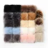 Autres accessoires de mode 24pcs 8 / 10cm fausse boule de cheveux chapeau boule de fourrure pompon fausse fourrure de renard anneau porte-clés chaussures boule pom bricolage accessoires de vêtements faits à la main T221025