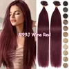 LUMMY Prebonded Keratin Nail Tip U tip Fusion Brazilian Remy Human Hair Extensions 14 -24 1g s 200g lot2296