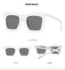 Solglasögon 2022 fyrkantiga bågar Trend Retro UV-skydd för män och kvinnor