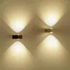 Lámpara de pared 6W LED doble cabeza moderna interior El decoración luz sala de estar dormitorio pasillo aplique luces