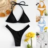 Женские купальные костюмы женские женские купальники с двумя купальными купальными купальниками сплошной, наполненной бревенчатой ​​пляжной, сексуальной лето #T3G, #T3G