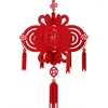 Adornos navideños Pequeño farol colgante con borla Artesanía Festival chino Celebración Decoración Ornamento