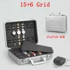 Luxury 186 Grids Aluminum Case Portable Case Box With Lock Jewelry Displayer Storage Box Qual J220825 J220906247k2335667