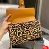 luxury bag Crossbody bags Women Handbag Purses Totes luxury Designer chain handbags leopard print leather Messengers lady Purses