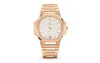 Aff￤rsm￤n armbandsurstorlek 42mm rosguld f￤rgfodral med diamant all rostfritt st￥l 50 m vattent￤t