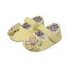 First Walkers Born Infant Prewalker Baby Girls Crib Shoes Soft Princess Bottom Flower Decoration Non-Slip Sole Flat