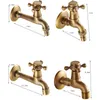 Rubinetti del lavandino del bagno Rubinetto della lavatrice Ottone antico Mop Pool Rubinetto retrò Accessori hardware a parete Rubinetti per WC freddi singoli