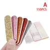 Nail Art Kits 100/150PCS Mini dubbelzijdige bestand wegwerpapparatuur Accessoires Buffer Files Manicure Tools Salon