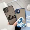 Luxushüllen Blue Wave Handyhülle für Coque iPhone 14 12 11 13 Pro Max 7 8 6s Plus Surf Ocean Cover Funda iPhone X XR XS SE2020 schwarz