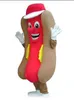 Factory direct sale Adult Professional Deluxe Hot Dog No Mustard Mascot Costume Mask Fastfood with