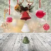 Fournitures de fête 1 bouquet de noël suspendus Jingle Bells vacances fer avec nœud papillon maison artisanat pendentif pour mariage Halloween décor