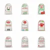 Sacs-cadeaux de Noël Santas Sacks Décorations de fête festive Xmas Kids Candy Bag Sackcloth Drawstring Bundle Totes Pocket Pouch RRB16555