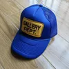 Ball Caps American Fashion Brand Galleryes Dept Letter Sticker Baseball Visor Duck Język zakrzywiony rond