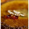 Dangle Earrings DAIMI Faceted Water Drop Garnet Female Authentic 925 Sterling Silver Red Gemstones Custom