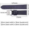 시계 밴드 정품 가죽 밴드 브레이슬릿 20mm 22mm 블랙 블루 회색 갈색 여자 남자 소 가죽 watchbands 스트랩 액세서리