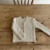 Cardigan enfants vêtements simple poitrine filles pull bref Style garçons Cardigans tricoté enfant en bas âge fille bébé