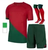 Portugal 2020 camisetas de futebol RONALDO JOAO FELIX NEVES BERNARDO CANCELO RUBEN NEVES 2021 time nacional camisa de futebol 20 21 Mas Mulheres Kit infantil uniforme