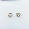 Pendientes de aro Llegada Moda Cubic Zirconia 18k Chapado en oro Pequeños diamantes para mujeres Compromiso Boda Joyería de moda