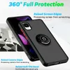 Armor Silicon Cases For TCL 20XE Ion Z Stylus Case Ring Stand Hard Protection Cover