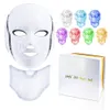 7 Color LED light Therapy face Beauty Machine Neck Mask With Microcurrent for skin whitening home use