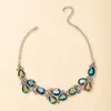 Ras du cou arrivée mode goutte cristal déclaration colliers pour femme multicolore fleur collier luxe dame accessoires