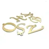 قلادة قلادة معدنية الألومنيوم الذهب A-Z 26 رسائل إنجليزية شخصية الرجال والنساء قلادة حرك سلسلة سترة صناعة المجوهرات