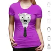 Men's T -skjortor Polar Business Shirt Diy Cotton Big Size 6xl Bear Geometric Man Office Creative Tie Tablet Case I Phone Men