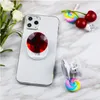 Dobre o suporte para celular de diamante garra de ded￣o dos titulares de telefone em expans￣o para o suporte para iPhone Stand Stand