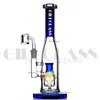 10,5 Zoll Shisha Einzigartige Bowling-Flaschenform Ölbrenner Aluminium-Tabakpfeifen Dab Rig Rauchzubehör für trockene Kräuter mit Quarznagel