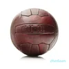 Ретро футбольные мячи Оригинальный классический футбольный мяч хорошего качества кожа