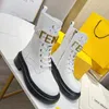 New Designer Women Boots %100genuine Leather Shiny Detachable Combat Shoes Outdoor Thick Bottom Mid-length Boot Size35-41