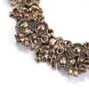 Choker Vintage Shiny Rhinestone Statement Necklace Colorful Crystal Necklaces Maxi Collier For Women Party Jewelry Wholesale