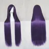 Cosplay populaire Deep Purple 100CM cheveux longs perruque droite longue