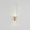 Wandleuchte, modern, 2 LED-Leuchtmittel, Gold, Metall, Glas, Wohnzimmer, Schlafzimmer, Restaurant, Lichter, Oberflächenmontage, Wandleuchte, Loft-Dekoration