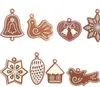 Widgets ￠ colle douce Angel Pendant les d￩corations d'arbre de No￫l Pendants Snowman Pendants POUC Emballage r￩utilisable avec un style diff￩rent RRE15277