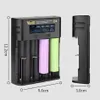 YONII D4 LCD 18650 chargeur de batterie 4 emplacements pour batterie Rechargeable 18650 21700 26650 Lithium AA AAA Nimh