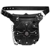 Aufbewahrungstaschen Steampunk Retro Fanny Pack Gothic Taille Tasche Vintage Motorrad Umhängetasche Schulter für Frauen Mädchen