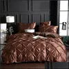 Sängkläder sätter Lovinsunshine Luxury Silk Bedbling Set Queen Compforter King Daket Er UO01 Y200111 Drop Delivery 2022 Hem Garden Textile Dhnat