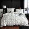 Set di biancheria da letto Lovinsunshine Set di biancheria da letto di seta di lusso Queen Comforter King Duvet Er Uo01 Y200111 Consegna di goccia 2022 Home Garden Textile Dhnat