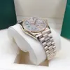 Polshorloges luxe Digner klassieke mode automatisch horloge ingelegd met gekleurde diamant maat 36 mm saffierglas een ladi 'favoriete kerstcadeau9fks