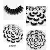 Multilayer Thick 13 Pairs Mink False Eyelashes Set Naturally Soft and Delicate Hand Made Reusable Curly 3D Fake Lashes Full Strip Eyelash Extensions Makeup