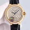 Zegarek na rękę męskie zegarek automatyczny mechaniczny Sapphire Square Diamond Gypsophila Watch 42 mm Ladi Wristwatch High-end Montre de Luxe29ht